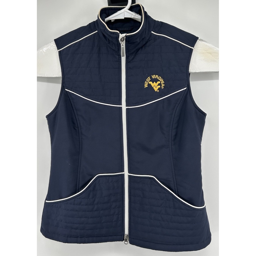 West Virginia Mountaineers Cutter Buck Sleeveless Vest Black Women's‎ Size Small